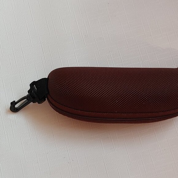 MAUI JIM Clamshell ZIP Glasses Case Brown and Blue - Picture 3 of 7